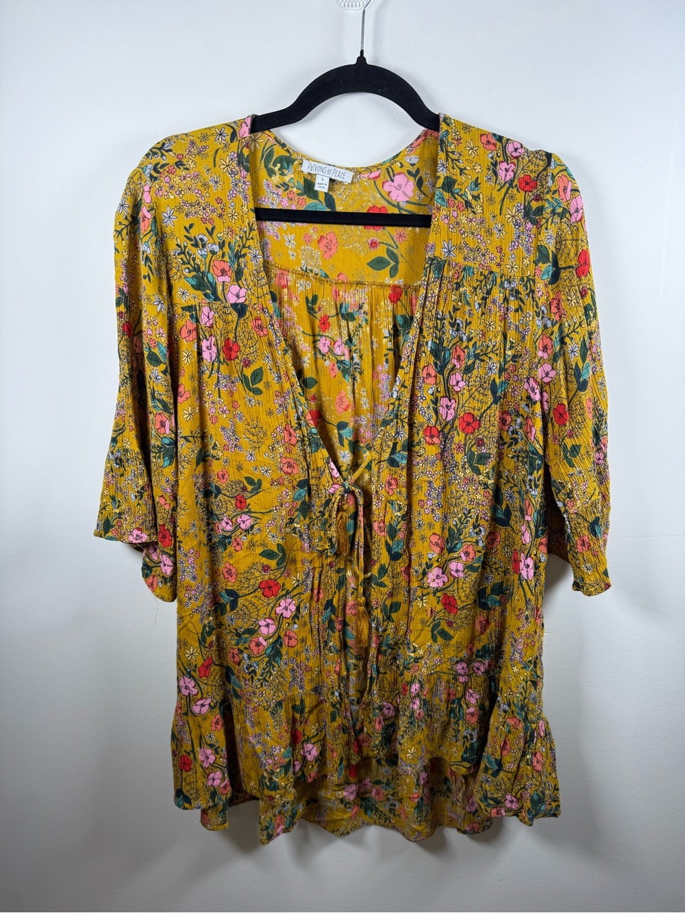 PATRONS OF PEACE | Floral Kimono Size L